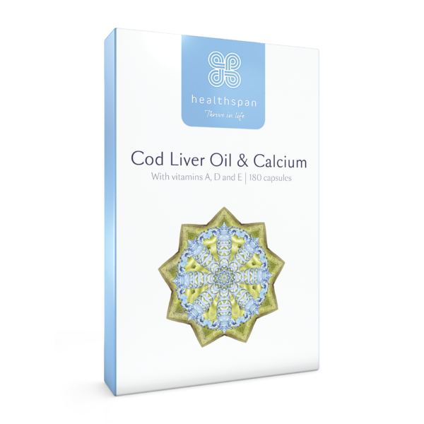 Cod Liver Oil & Calcium - 180 capsules