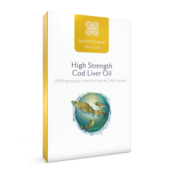 High Strength Cod Liver Oil 1,000mg - 120 capsules