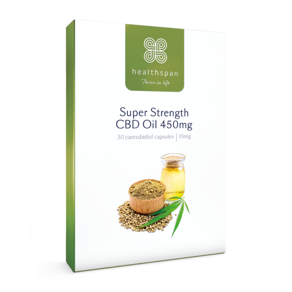 Super Strength CBD Oil 450mg - 2 x 30 capsules