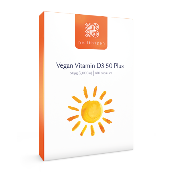 Vitamin D3 50 Plus - Vegan Friendly - 180 capsules