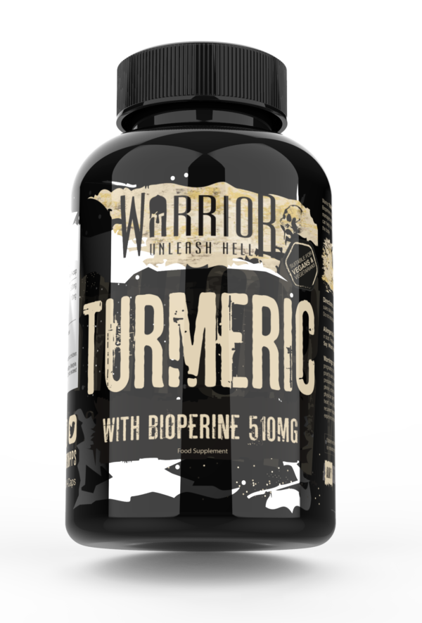 Warrior Turmeric with Bioperine (510mg) - 60 V-Caps Bodybuilding Warehouse Supplements