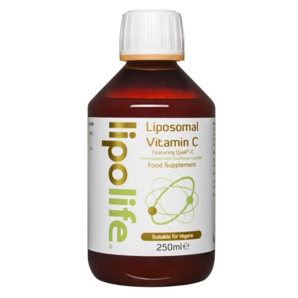 Lipolife Gold Liposomal Vitamin C formulated with Quali-C and Sunflower Lecithin 250ml