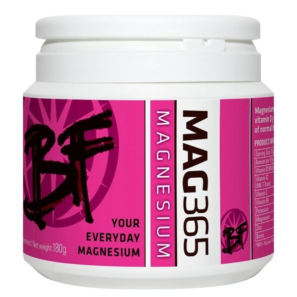 MAG365 Magnesium Supplement 180g BF with Zinc 180g