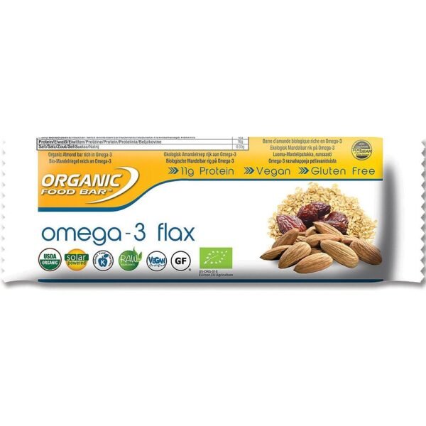 Organic Food Bar Omega-3 Flax 70g