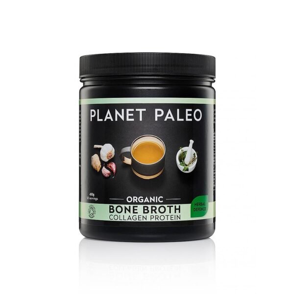 Planet Paleo Bone Broth Collagen Protein - Herbal Defence 450g