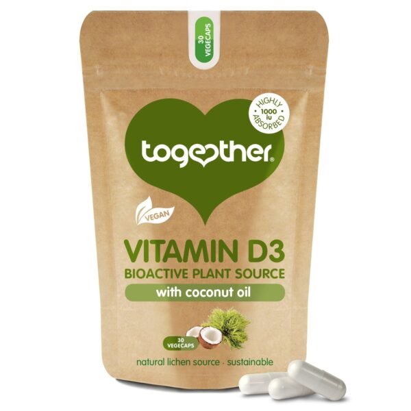Together Health Vegan Vitamin D3 food supplement 30 caps