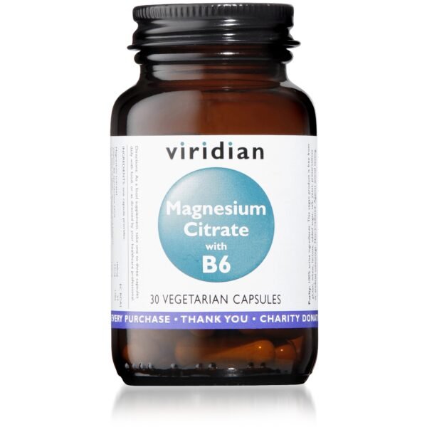 Viridian Magnesium Citrate With B6 30 caps