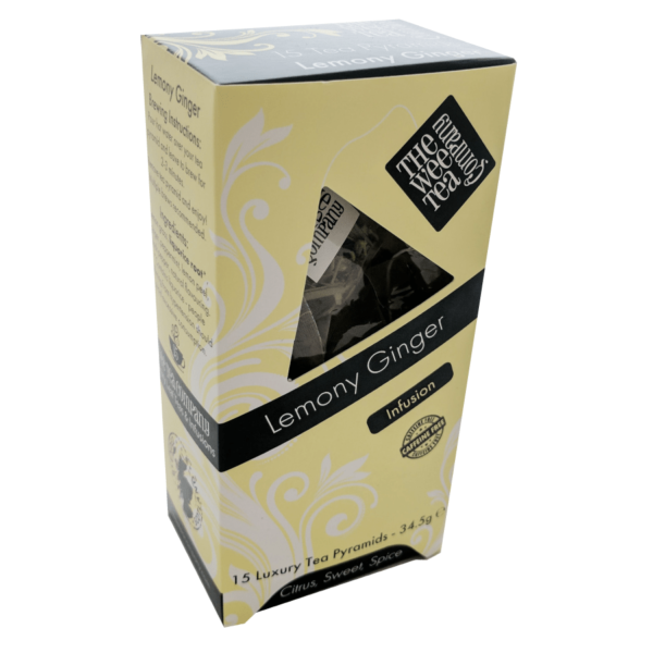 Wee Boxes of 15 Biodegradable Pyramid Tea Bags - Lemony Ginger