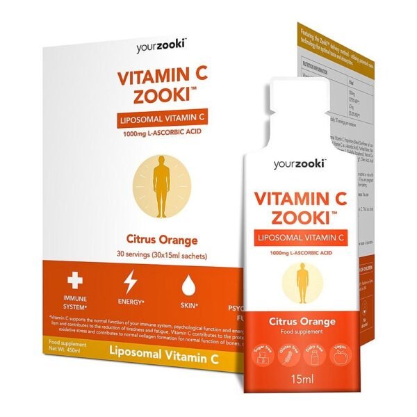 YourZooki Liposomal Vitamin C 30x15ml sachets