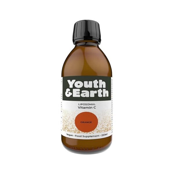 Youth & Earth Liposomal Vitamin C 1000mg Orange Flavour 250ml