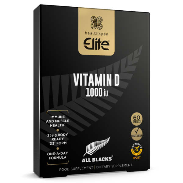 Elite All Blacks Vitamin D 1000iu - 60 tablets