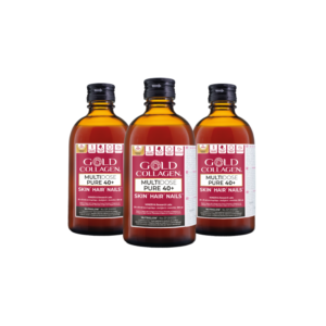 60 Days Gold Collagen® Multidose 40+ to fight Skin and Hair ageing from collagen loss. Formulated by UK 's #1 liquid collagen supplement