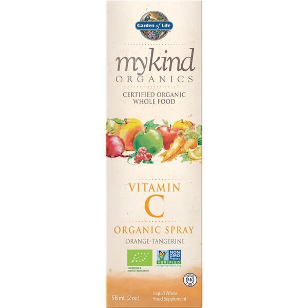Garden of Life MyKind Organics Vitamin C Spray (Orange/Tangerine) (2oz) 58ml - Short Dated
