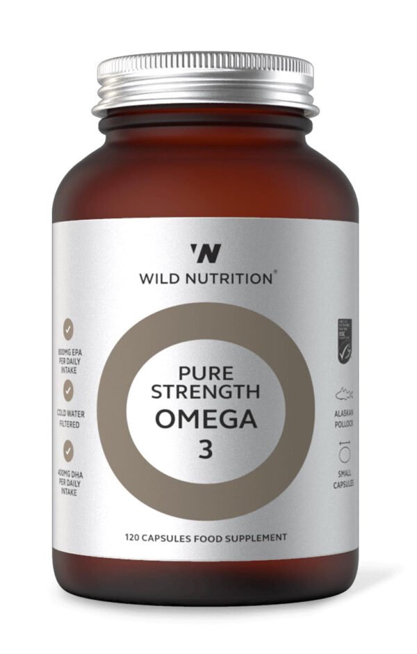 Wild Nutrition Pure Strength Omega 3 Food Supplement 120 caps