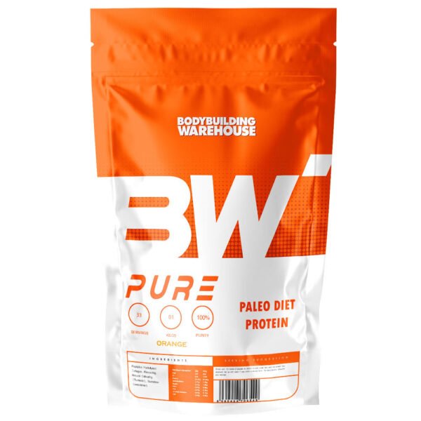 Pure Paleo Diet Protein -Orange-1kg Powder Bodybuilding Warehouse