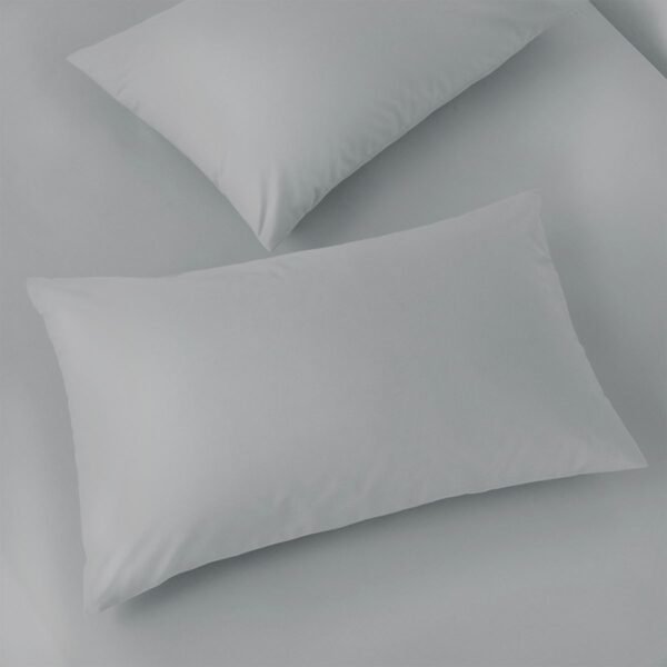 Paoletti Bamboo Cotton Blend Housewife Pillowcase Pair Light Dove Grey