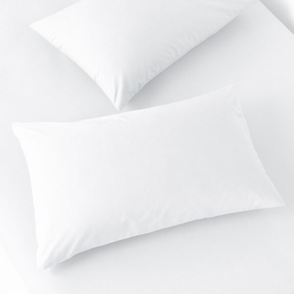 Paoletti Bamboo Cotton Blend Housewife Pillowcase Pair White