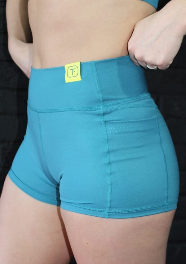 Two-Fit Tough Teal: Your Impact Shorts