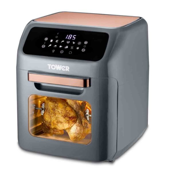 Tower T17064 Vortx 12Lair Fryer Oven - Grey And Rose Gold