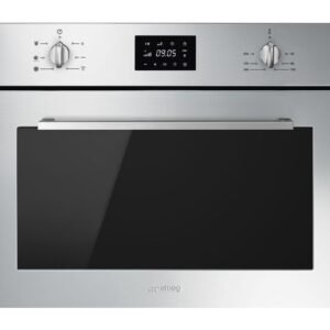 SMEG Cucina SF4400MCX Built-in Compact Combination Microwave - Stainless Steel, Stainless Steel
