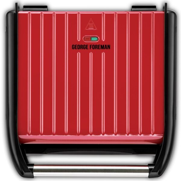 George Foreman 25050 Entertaining 7 Portion 1850W Steel Grill - Red