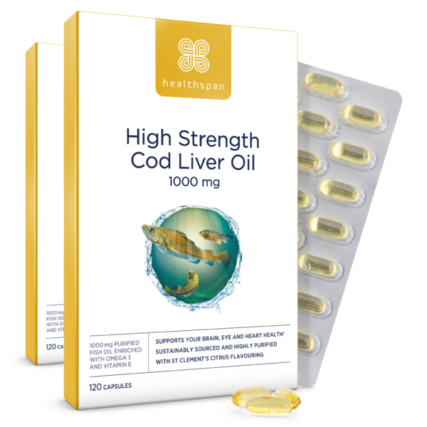 High Strength Cod Liver Oil 1,000mg - 240 Capsules