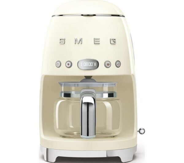 SMEG 50's Retro DCF02PBUK Filter Coffee Machine - Cream, Cream