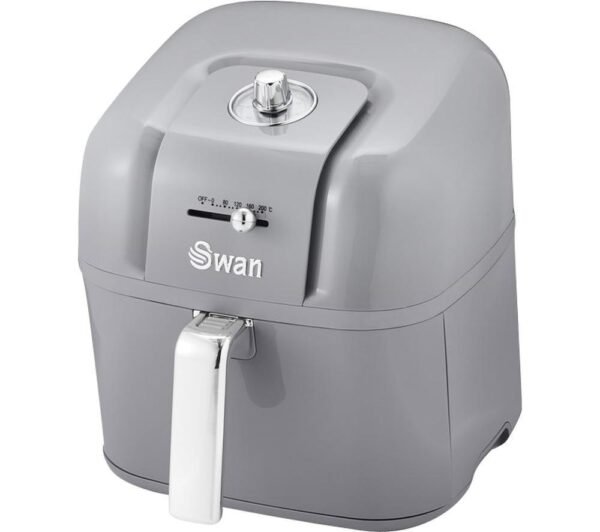 SWAN Retro SD10510GRN Air Fryer - Grey, Silver/Grey