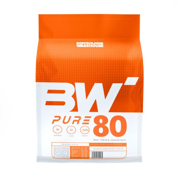 Pure Whey 80 Concentrate Protein Powder - Double Chocolate 2kg Bodybuilding Warehouse