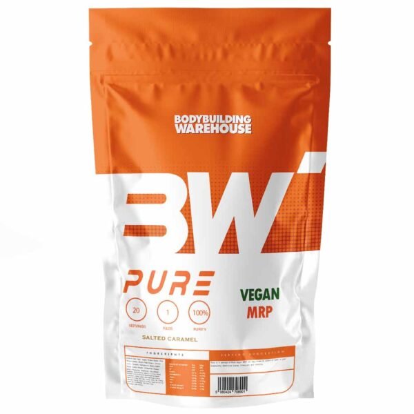 BBE 10/22 - Pure Vegan MRP Salted Caramel 2kg Protein Bodybuilding Warehouse