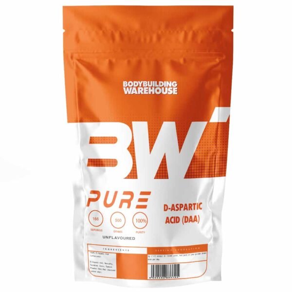 Pure D-Aspartic Acid (DAA) Powder -Unflavoured-250g Vitamins & Minerals Bodybuilding Warehouse