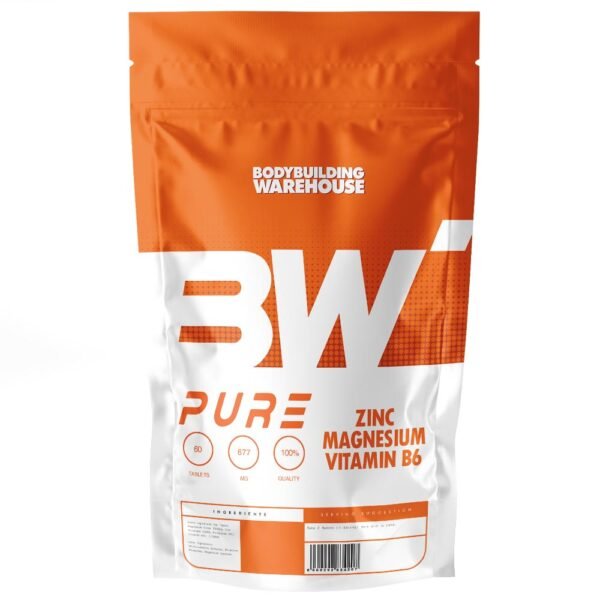 Pure Zinc Magnesium and Vitamin B6-240 Tabs Vitamins & Minerals Bodybuilding Warehouse