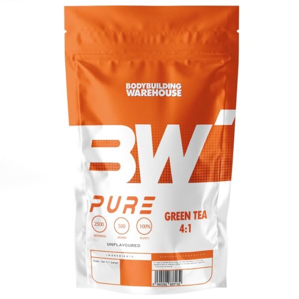 Pure Green Tea 4:1 Powder -Unflavoured-100g Fat Burners Bodybuilding Warehouse