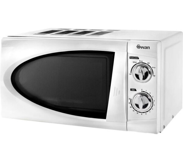 SWAN SM3090LN Solo Microwave - White, White